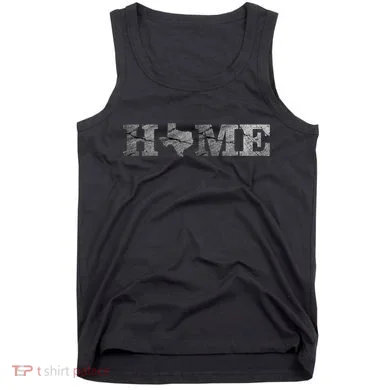 Home Texas State Map Stone Logo Tank Top