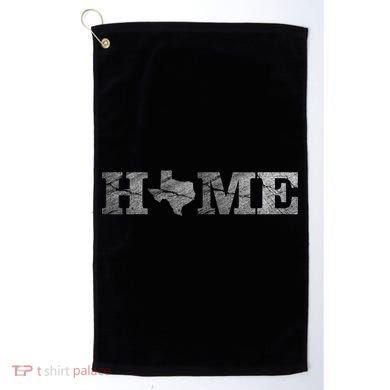 Home Texas State Map Stone Logo Golf Towel