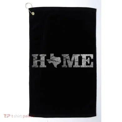 Home Texas State Map Stone Logo Golf Towel