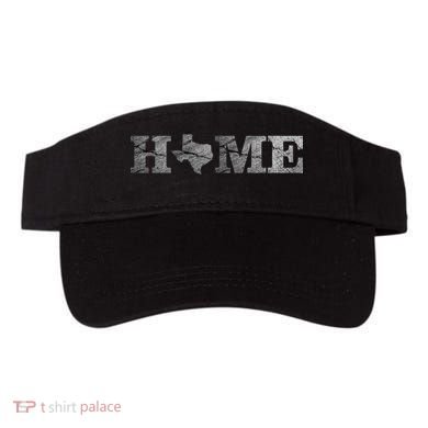 Home Texas State Map Stone Logo Visor