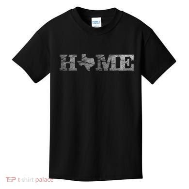 Home Texas State Map Stone Logo Kids T-Shirt