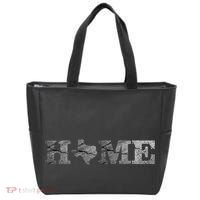 Home Texas State Map Stone Logo Tote Bag thumb 0