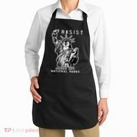 Hands Off National Parks Penguin Resist Protest ALT US Apron thumb 2