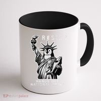 Hands Off National Parks Penguin Resist Protest ALT US Coffee Mug thumb 1