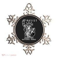 Hands Off National Parks Penguin Resist Protest ALT US Ornament thumb 0