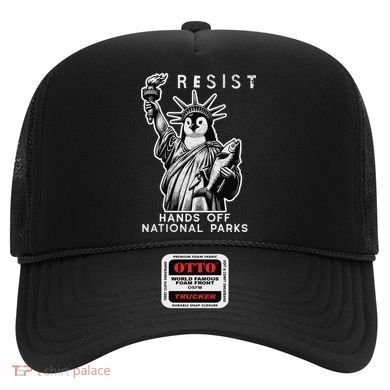 Hands Off National Parks Penguin Resist Protest ALT US Hat