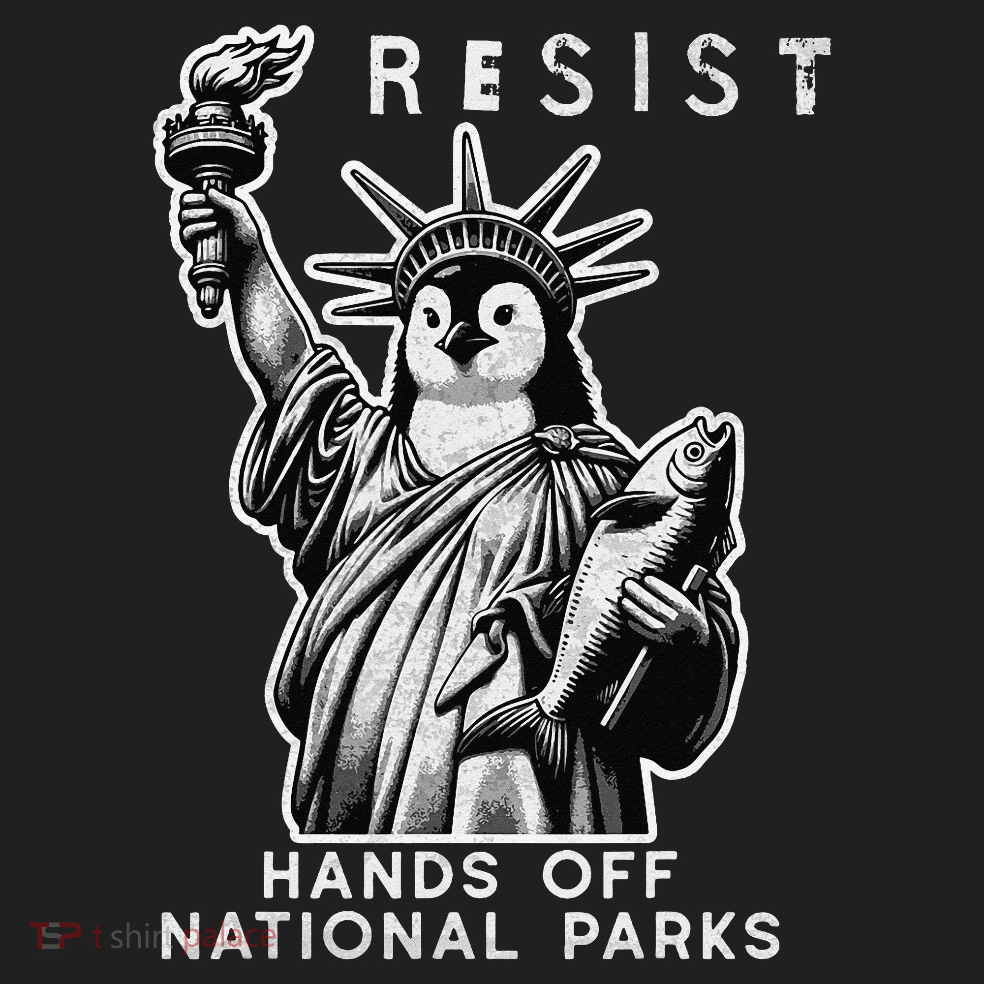 Hands Off National Parks Penguin Resist Protest ALT US Hat