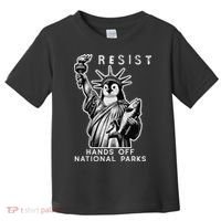 Hands Off National Parks Penguin Resist Protest ALT US Toddler T-Shirt thumb 0