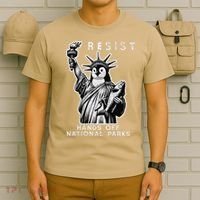 Hands Off National Parks Penguin Resist Protest ALT US T-Shirt thumb 6