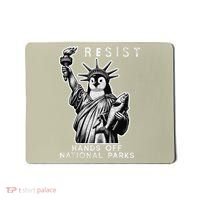 Hands Off National Parks Penguin Resist Protest ALT US Mousepad thumb 0