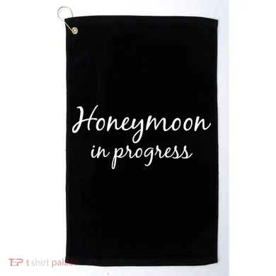 Honeymoon In Progress Golf Towel