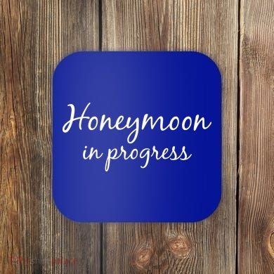 Honeymoon In Progress Coaster