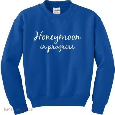 Honeymoon In Progress Kids Sweatshirt