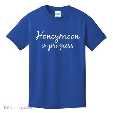 Honeymoon In Progress Kids T-Shirt