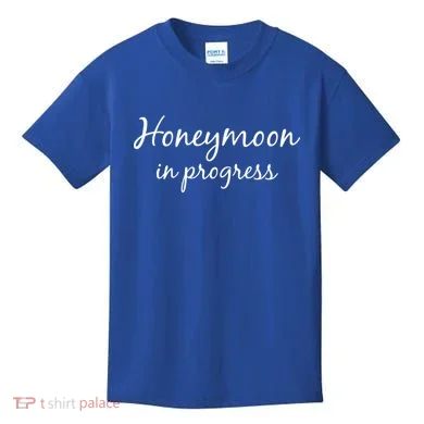 Honeymoon In Progress Kids T-Shirt