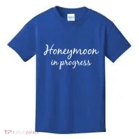 Honeymoon In Progress Kids T-Shirt thumb 0
