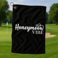 Honeymoon Vibe Golf Towel thumb 1