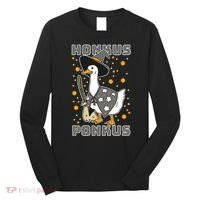 Honkus Ponkus Funny Duck Halloween Long Sleeve Shirt thumb 0