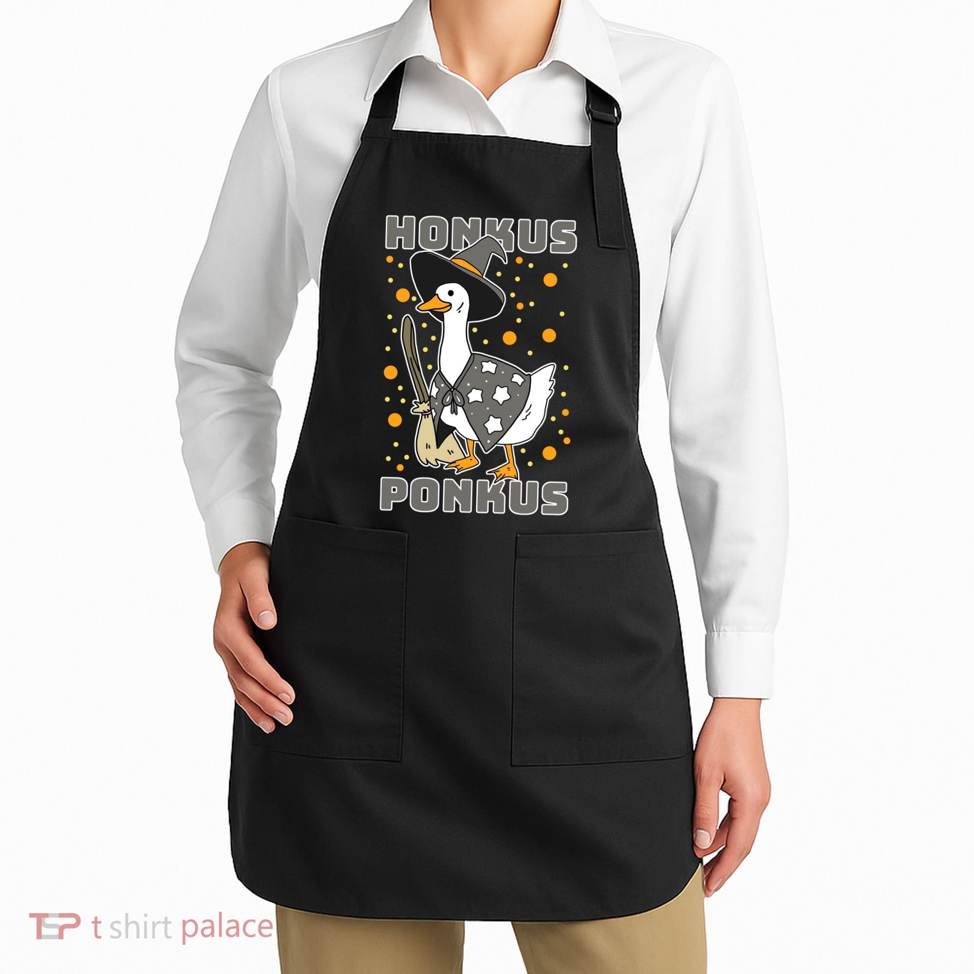 Honkus Ponkus Funny Duck Halloween Apron
