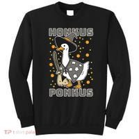 Honkus Ponkus Funny Duck Halloween Sweatshirt thumb 0
