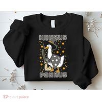 Honkus Ponkus Funny Duck Halloween Sweatshirt thumb 2