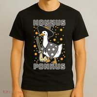 Honkus Ponkus Funny Duck Halloween T-Shirt thumb 3