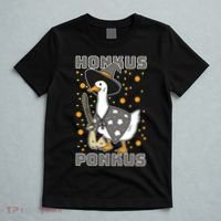 Honkus Ponkus Funny Duck Halloween T-Shirt thumb 5