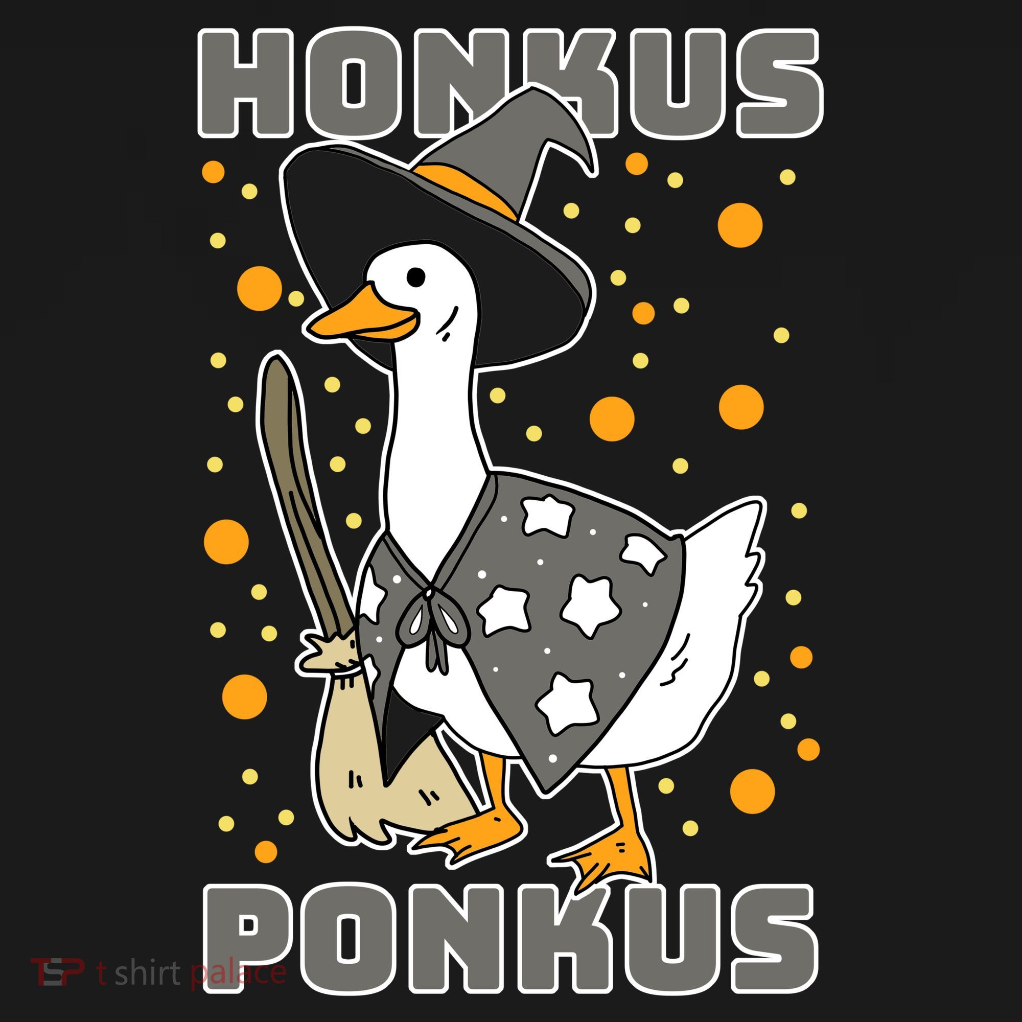 Honkus Ponkus Funny Duck Halloween Coaster