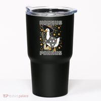 Honkus Ponkus Funny Duck Halloween Tumbler thumb 0