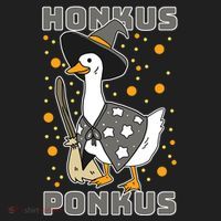 Honkus Ponkus Funny Duck Halloween Tumbler thumb 3