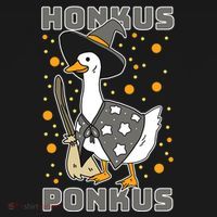 Honkus Ponkus Funny Duck Halloween Ornament thumb 1