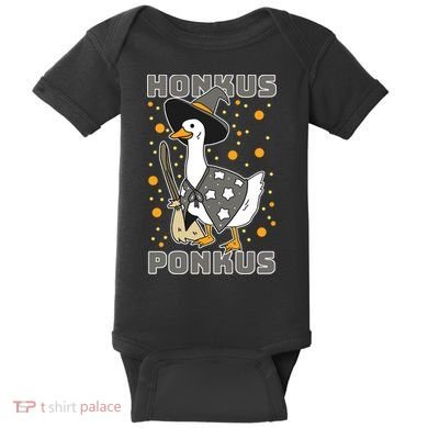 Honkus Ponkus Funny Duck Halloween Baby Bodysuit