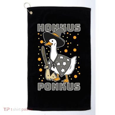 Honkus Ponkus Funny Duck Halloween Golf Towel