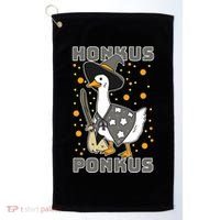 Honkus Ponkus Funny Duck Halloween Golf Towel thumb 0