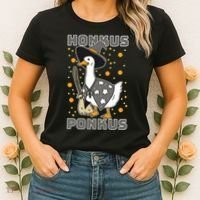 Honkus Ponkus Funny Duck Halloween Women's T-Shirt thumb 2