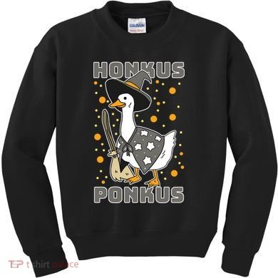 Honkus Ponkus Funny Duck Halloween Kids Sweatshirt