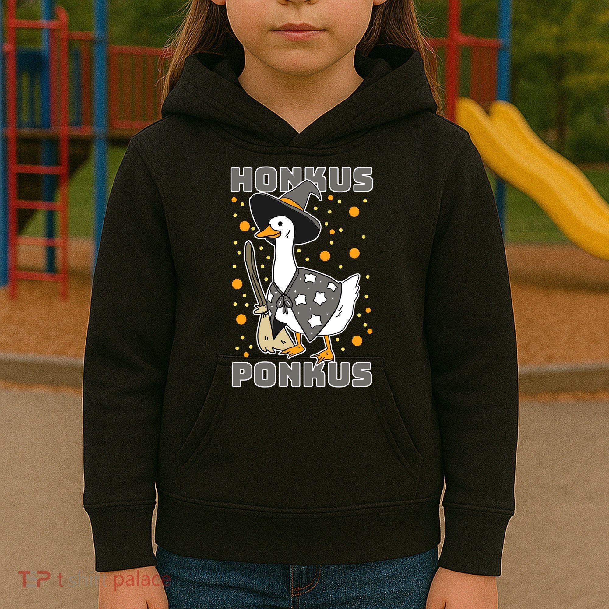 Honkus Ponkus Funny Duck Halloween Kids Hoodie