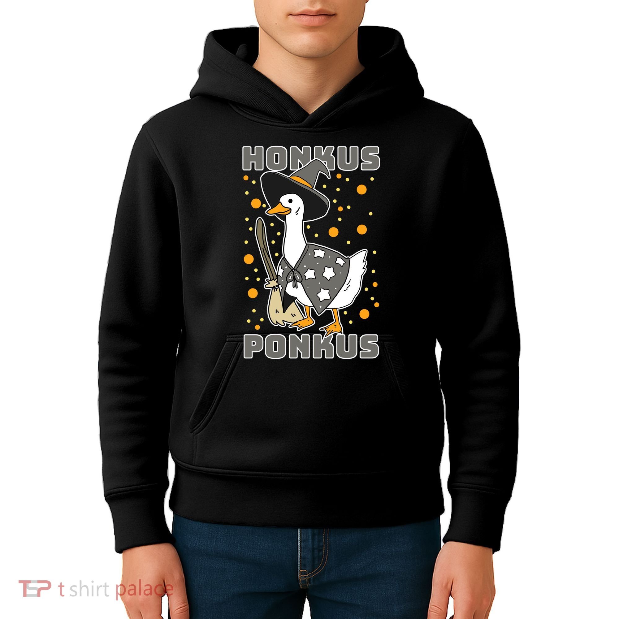 Honkus Ponkus Funny Duck Halloween Kids Hoodie