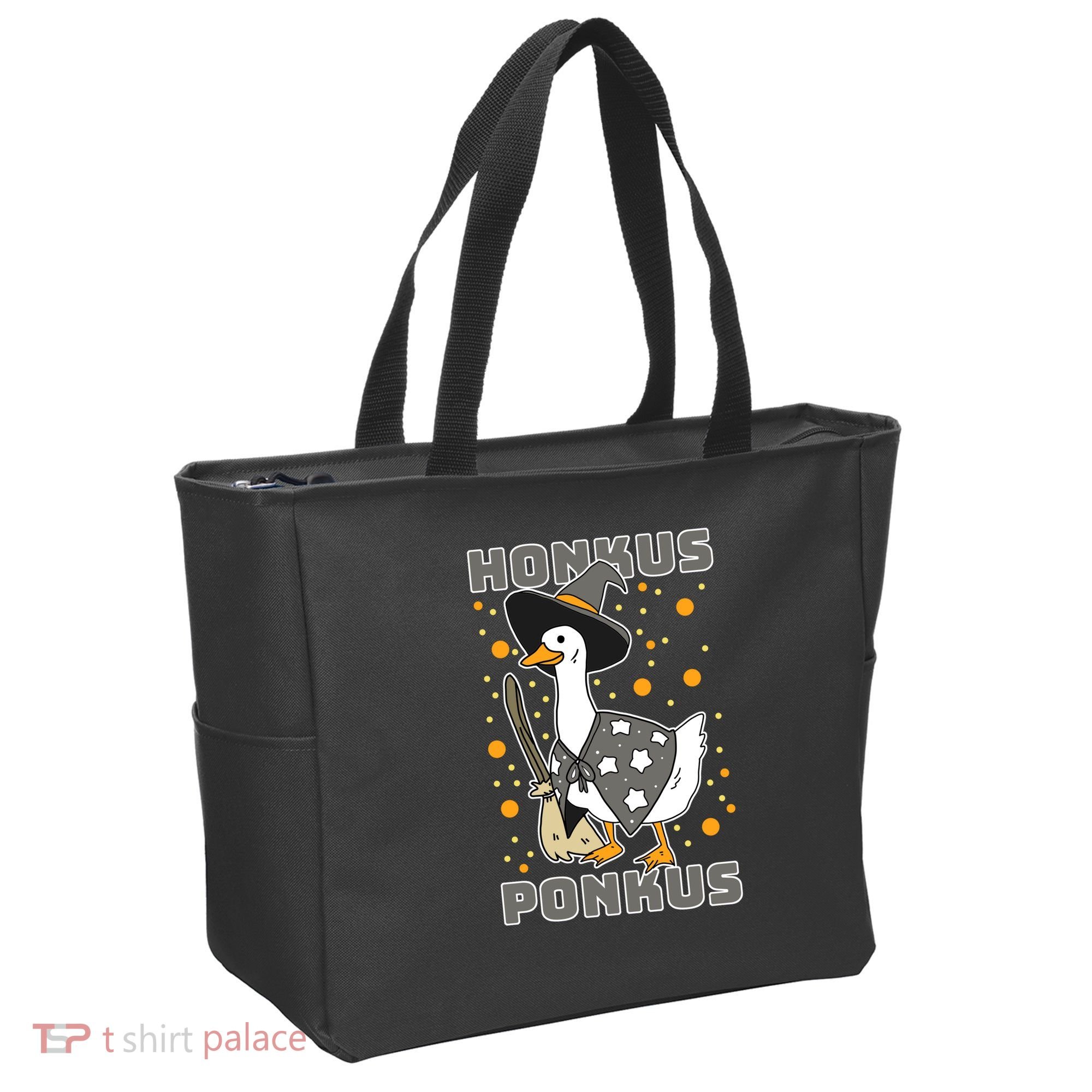 Honkus Ponkus Funny Duck Halloween Tote Bag