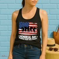 Honor Our Military  Memorial Day Women's Tank Top thumb 2