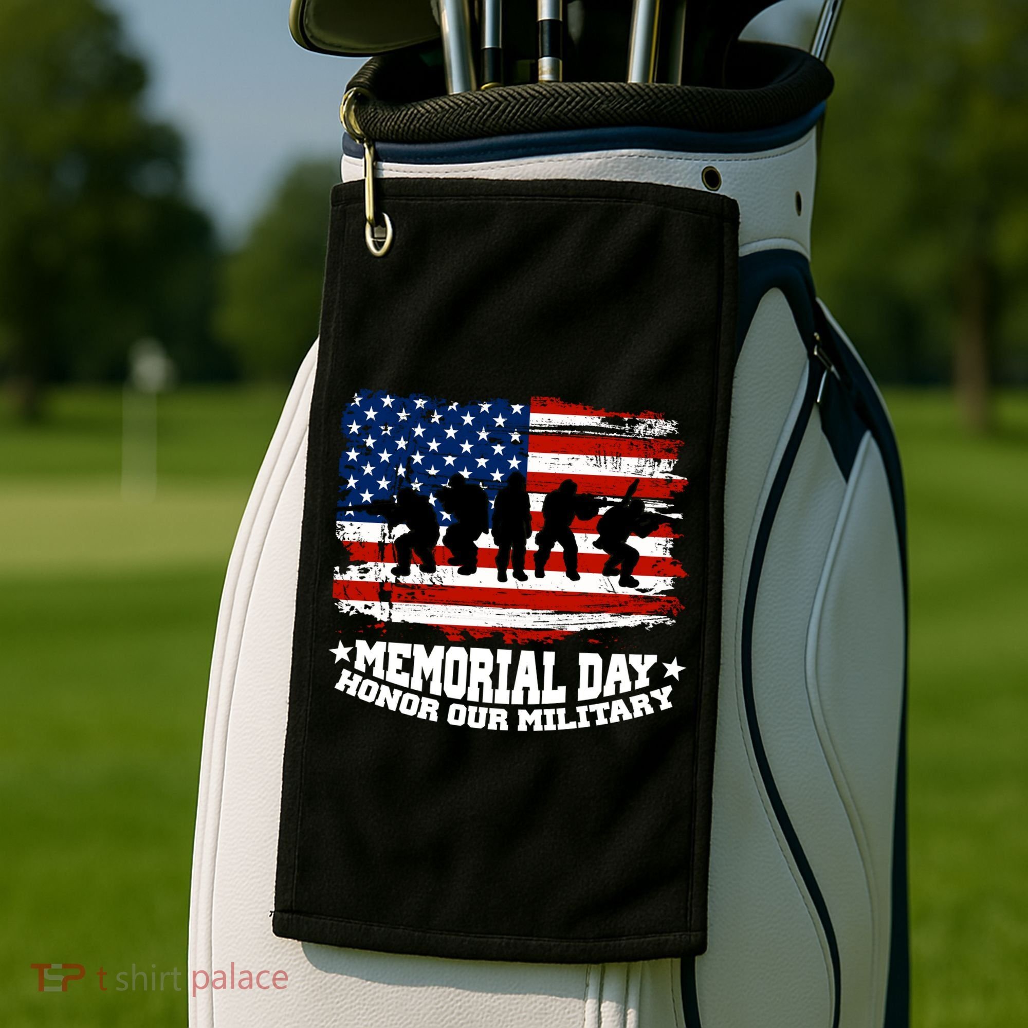 Honor Our Military  Memorial Day Golf Towel
