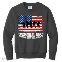 Honor Our Military  Memorial Day Kids Sweatshirt thumb 0