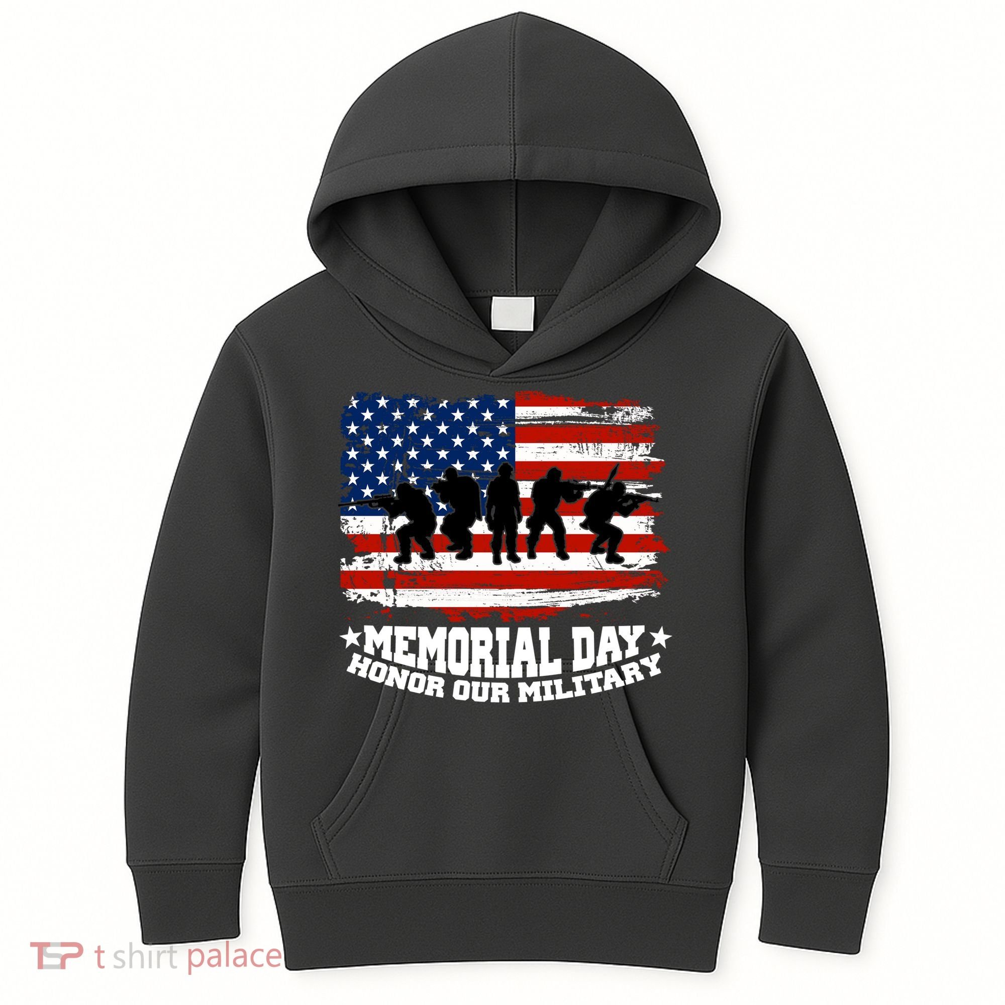 Honor Our Military  Memorial Day Kids Hoodie