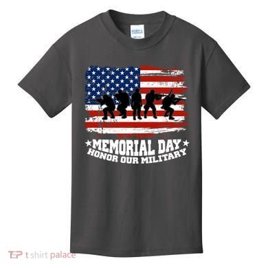 Honor Our Military  Memorial Day Kids T-Shirt