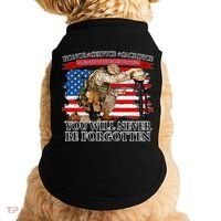 Honor Service Sacrifice You Will Never Be Forgotten Doggie Tank thumb 0