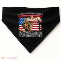 Honor Service Sacrifice You Will Never Be Forgotten USA-Made Doggie Bandana thumb 0