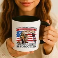 Honor Service Sacrifice You Will Never Be Forgotten Coffee Mug thumb 3