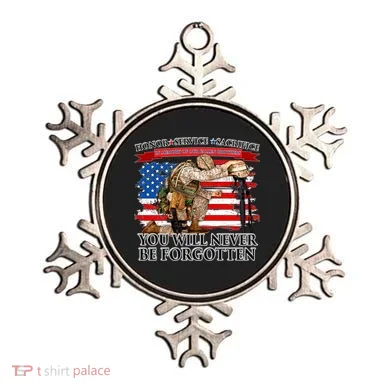 Honor Service Sacrifice You Will Never Be Forgotten Ornament
