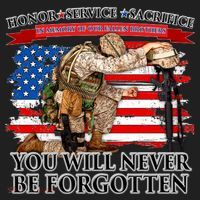 Honor Service Sacrifice You Will Never Be Forgotten Hat thumb 2