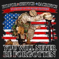 Honor Service Sacrifice You Will Never Be Forgotten Toddler T-Shirt thumb 4